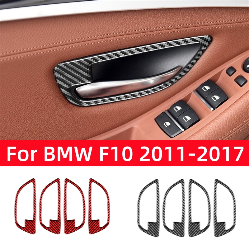 Interior Detailing Kit - BMW 5 シリーズ F10 2011-2017 アクセサリーカーボンファイバーインテリア車内ドアハンドル装飾フレームトリムカバーステッカー