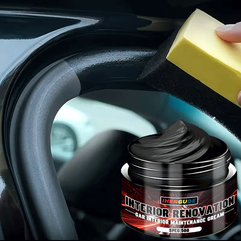 50g 車内メンテナンスクリーム 黒ずみ除去・光沢補修ペース - Leather Cleaner Interior のレビューと価格